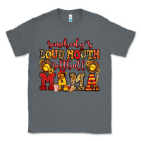 Charcoal Heather somebody's loud mouth softball mama Classic Tee - Jasminsmagicworld