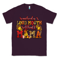 Plum somebody's loud mouth softball mama Classic Tee - Jasminsmagicworld