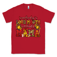 Red somebody's loud mouth softball mama Classic Tee - Jasminsmagicworld