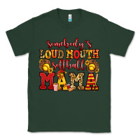 Sports Green somebody's loud mouth softball mama Classic Tee - Jasminsmagicworld