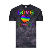 Cloud Black love always wins Vintage Tee - HRA Design Shop
