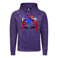 Cloud Purple 4th of july unicorn Vintage Hoodie - Zillion Design Studio