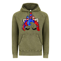 Vintage Olive 4th of july unicorn Vintage Hoodie - Zillion Design Studio