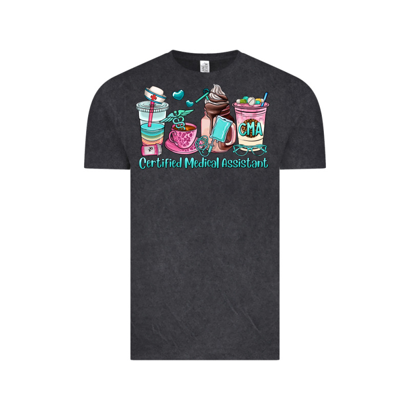 Certified Medical Assistant Coffee Cup Vintage Tee by AdoDesignShop | Teevron