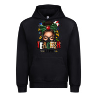 Foreset Green teacher life afro messy bun Urban Hoodie - texasbilliewilder