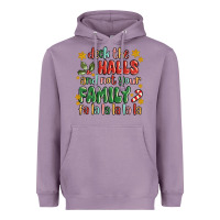 Lavender deck the halls and not your family fa la la la laa Heavyweight Hoodie - MaliasSmallBusiness