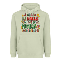 Matcha deck the halls and not your family fa la la la laa Heavyweight Hoodie - MaliasSmallBusiness