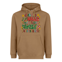 Toasted Coconut deck the halls and not your family fa la la la laa Heavyweight Hoodie - MaliasSmallBusiness