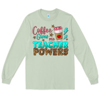 Matcha coffee gives me teacher powers Long Sleeve Tee - BundleAndBundleShop