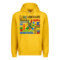Lemon autism awareness typography Premium Hoodie - Artiststas