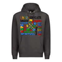 Smoke autism awareness typography Premium Hoodie - Artiststas
