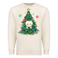 Sandshell christmas tree cat Premium Sweatshirt - MaliasSmallBusiness