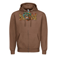 Chestnut Western Mom Red Angus Cow Zipper Hoodie - LillyAllenDesigns