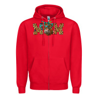 Red Western Mom Red Angus Cow Zipper Hoodie - LillyAllenDesigns