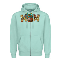 Seafoam Western Mom Red Angus Cow Zipper Hoodie - LillyAllenDesigns