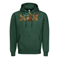 Sports Green Western Mom Red Angus Cow Zipper Hoodie - LillyAllenDesigns