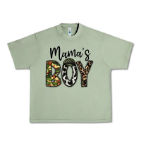 Oil Green mama's boy Urban Heavy Tee - CowhideDigitalArt