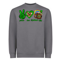 Storm Peace love luck St. Patrick's Day Heavyweight Sweatshirt - Neo Western