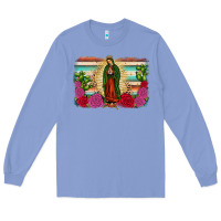 Colony Blue western our lady of guadalupe Long Sleeve Tee - JahusDesignShop