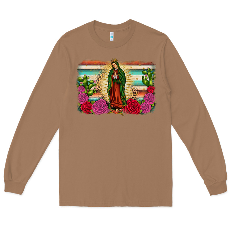 Western Our Lady Of Guadalupe Long Sleeve Tee by JahusDesignShop | Teevron