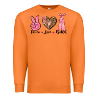 Carrot peace love ballet Premium Sweatshirt - NancyCooperArtShop
