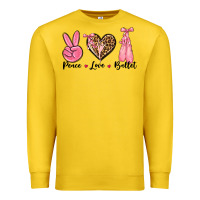 Lemon peace love ballet Premium Sweatshirt - NancyCooperArtShop