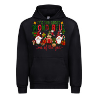 Black It's the most wonderful time of the year Urban Hoodie - NancyCooperArtShop