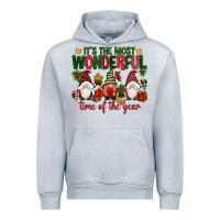 Heather Grey It's the most wonderful time of the year Urban Hoodie - NancyCooperArtShop