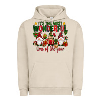 Pigment French Oak It's the most wonderful time of the year Urban Hoodie - NancyCooperArtShop