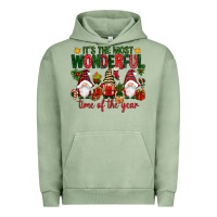 Pigment Oil Green It's the most wonderful time of the year Urban Hoodie - NancyCooperArtShop