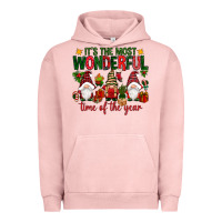 Pigment Salmon It's the most wonderful time of the year Urban Hoodie - NancyCooperArtShop