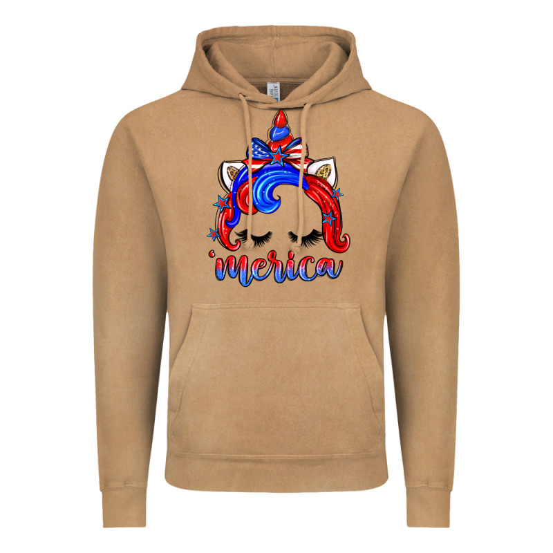 4th Of July 'merica Unicorn Vintage Hoodie by Zillion Design Studio | Teevron