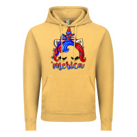Vintage Mustard 4th of july 'merica unicorn Vintage Hoodie - Zillion Design Studio