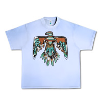 Grape Ice thunderbird with gemstone Urban Heavy Tee - BarkalooDesign