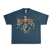 Midnight Navy thunderbird with gemstone Urban Heavy Tee - BarkalooDesign