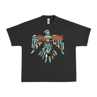 Pigment Black thunderbird with gemstone Urban Heavy Tee - BarkalooDesign