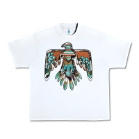 White thunderbird with gemstone Urban Heavy Tee - BarkalooDesign