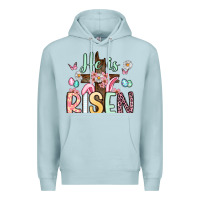Blue Mist he is risen Premium Hoodie - Artiststas