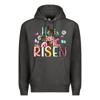 Charcoal Heather he is risen Premium Hoodie - Artiststas