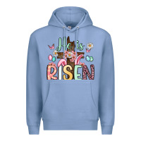 Colony Blue he is risen Premium Hoodie - Artiststas