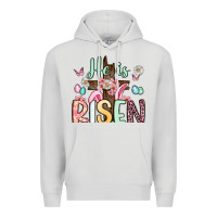 Dove Grey he is risen Premium Hoodie - Artiststas