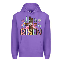 Purple he is risen Premium Hoodie - Artiststas