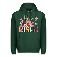Sports Green he is risen Premium Hoodie - Artiststas