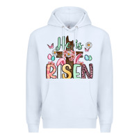 White he is risen Premium Hoodie - Artiststas
