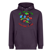 Plum i'm fine it's fine everything is fine Heavyweight Hoodie - MaliasSmallBusiness