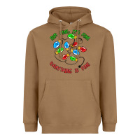 Toasted Coconut i'm fine it's fine everything is fine Heavyweight Hoodie - MaliasSmallBusiness