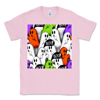 Bubblegum Pink boo ghosts seamless pattern Classic Tee - BundleAndBundleShop