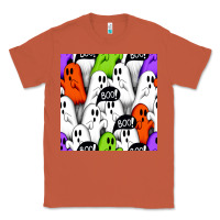 Copper boo ghosts seamless pattern Classic Tee - BundleAndBundleShop