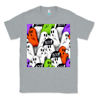 Heather Grey boo ghosts seamless pattern Classic Tee - BundleAndBundleShop