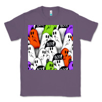 Lavender boo ghosts seamless pattern Classic Tee - BundleAndBundleShop